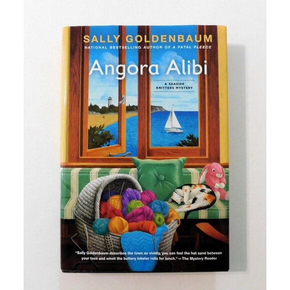Angora Alibi By Sally Goldenbaum 2013 Seaside Knitters Mystery Series HBDJ - Picture 1 of 4